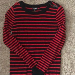 EXPRESS Black & Red Stripe sweater
